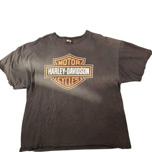 Harley-Davidson Shirt Mens Large Black Barcelona Spain Motorcycle Biker Tee Moto